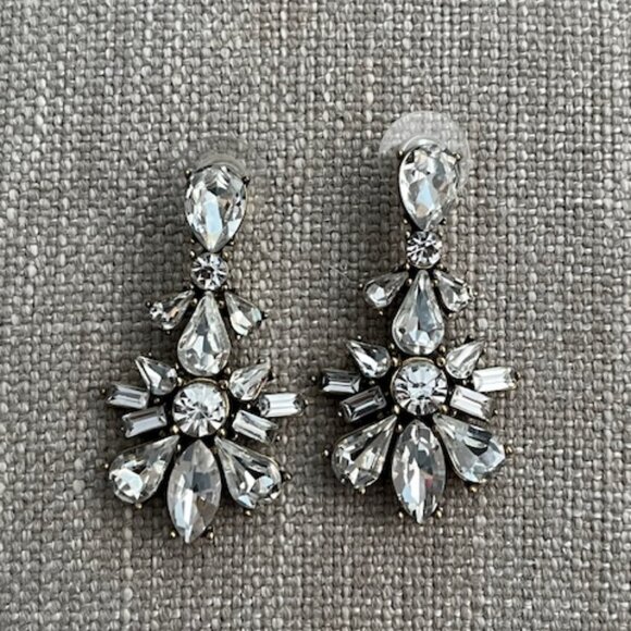 J Crew Wedding Earrings Vintage Glamor - Picture 1 of 3